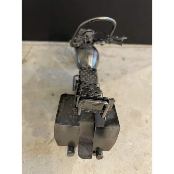 Motorcycle Chopper Metal Art Handmade Nuts and Bolts — Motorcycle, Biker… - Picture 4 of 8